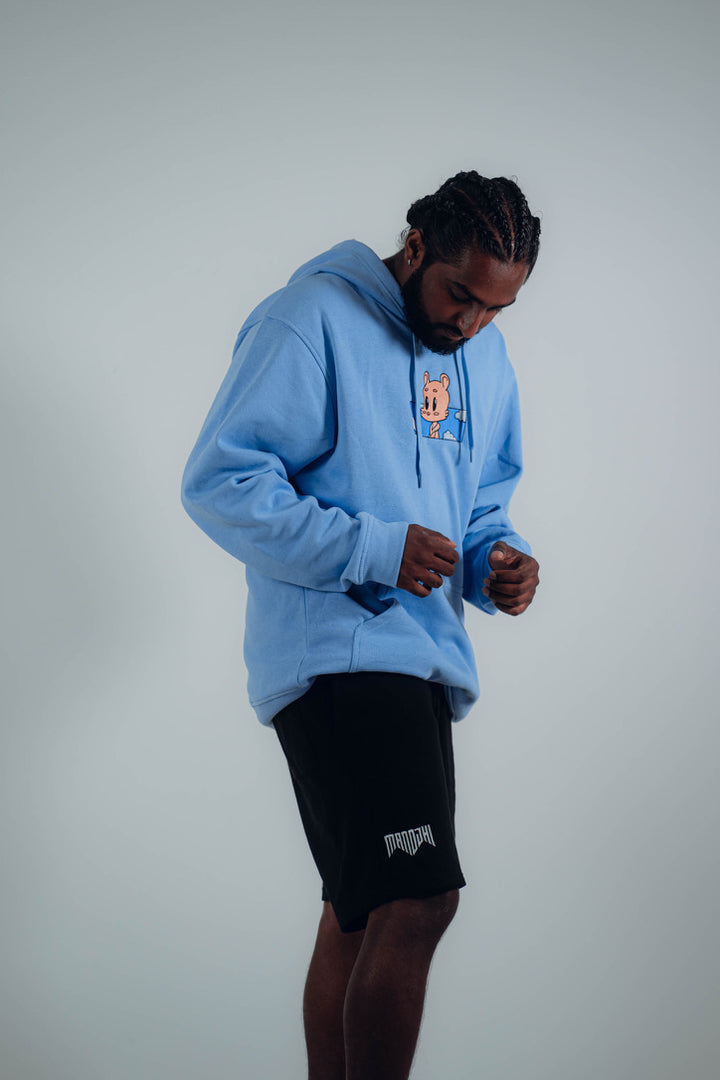 "Nothing was the same for Moji" Light Blue Hoodie