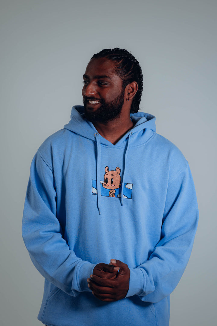 "Nothing was the same for Moji" Light Blue Hoodie