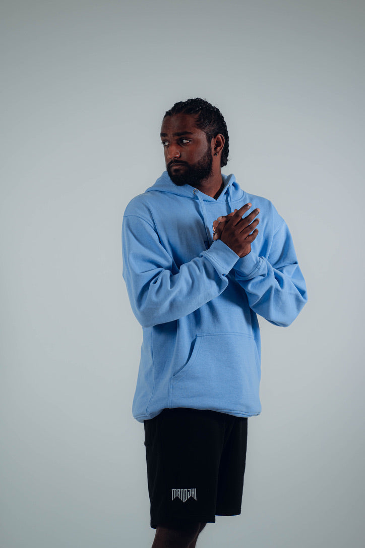 "Nothing was the same for Moji" Light Blue Hoodie